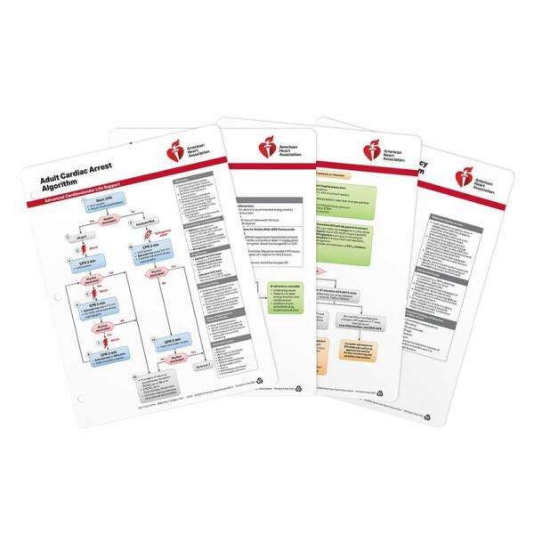 2020 ACLS Emergency Cart Cards (Set of 4)
