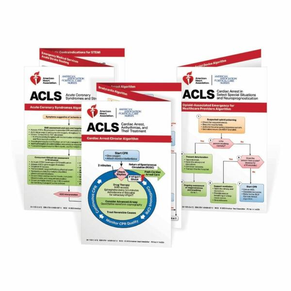 2020 AHA ACLS Pocket Reference Card Set (Set of 3)