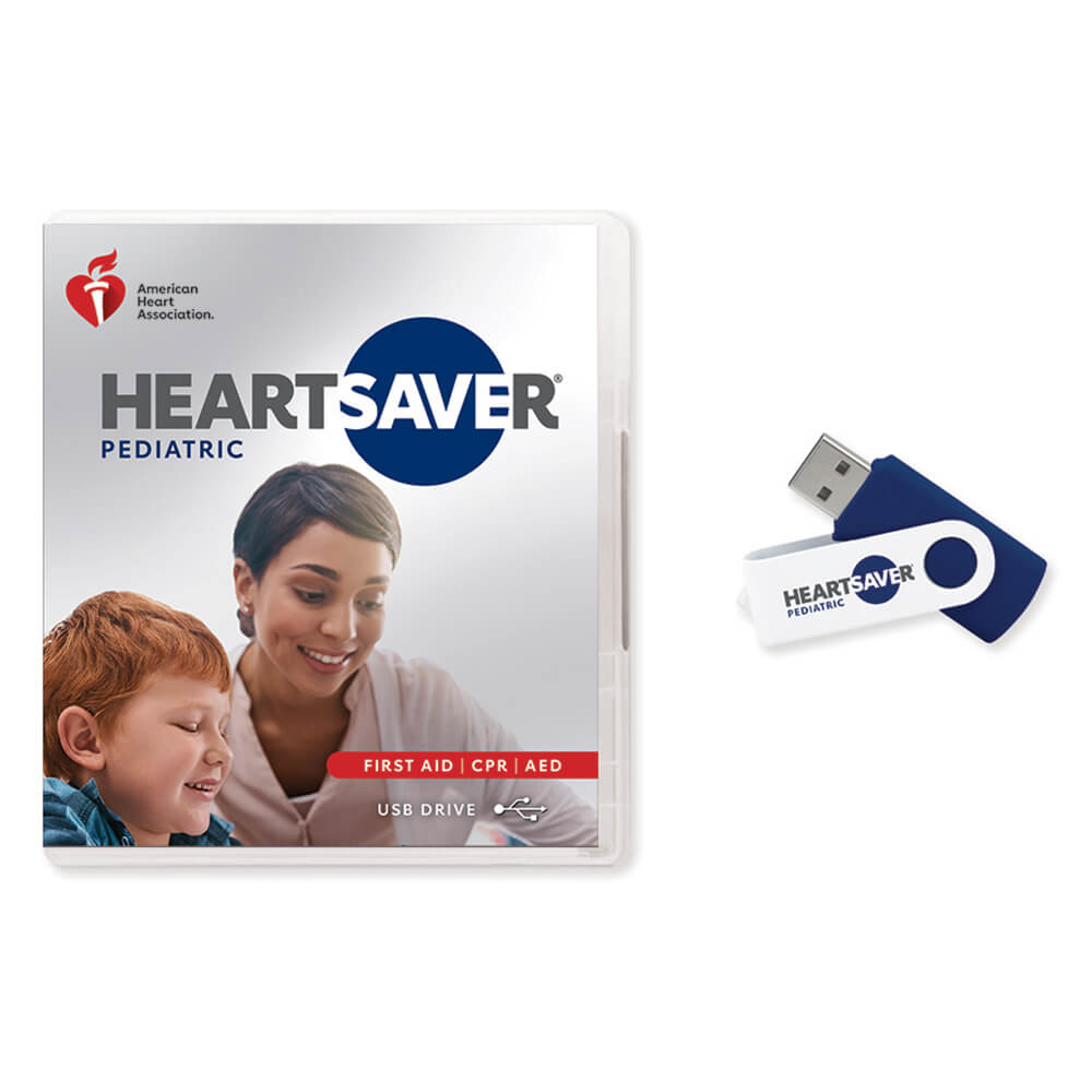 AHA Heartsaver® Pediatric First Aid CPR AED Course Videos On USB Drive ...