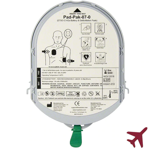 "Adult Pad-Pak™ (Patients > 8 years; 55 lbs or 25 kg) with TSO-C142a 4-year expiration date from the date of manufacture"