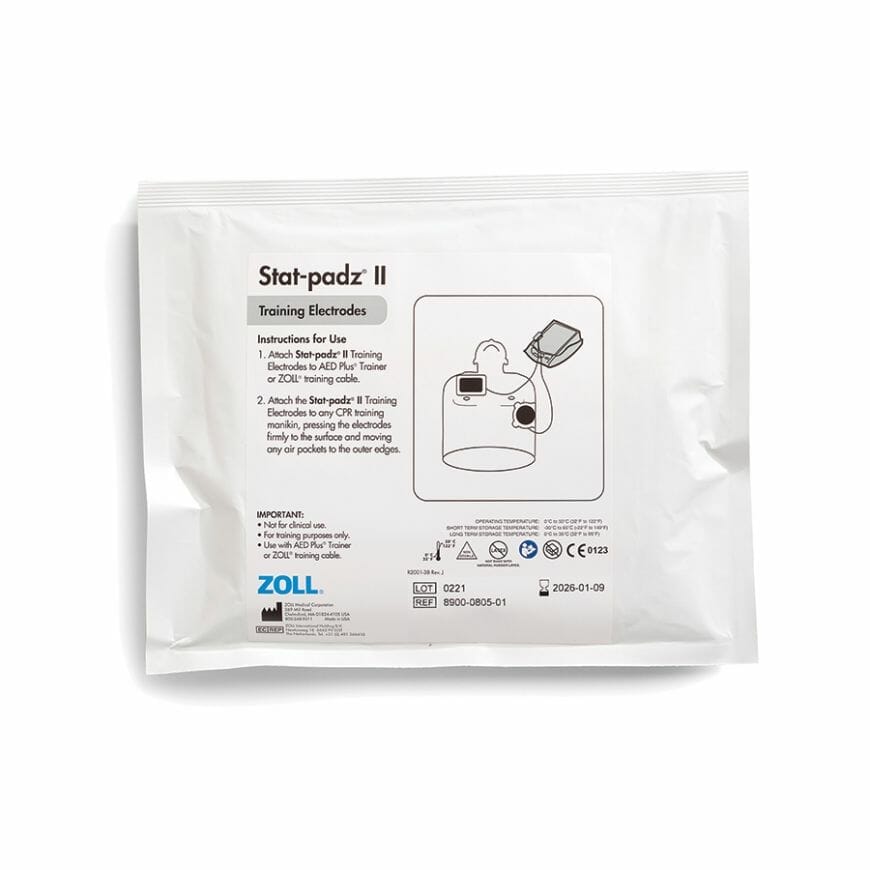 Training Electrodes stat•padz II, AED Plus®, 6 pairs/case
